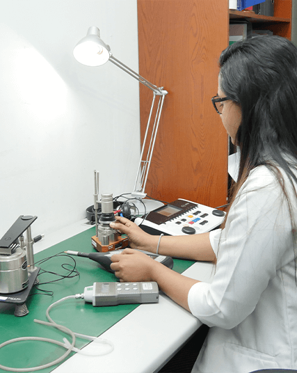 Acoustic calibration laboratory suite with specialist calibration apparatus at Wickramarachchi Hearing Care